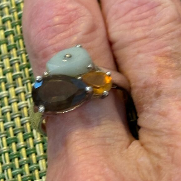 Michelle Albala Multi Gemstone 925 Ladies Ring - Picture 5 of 13